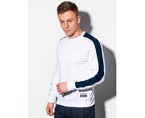 Pánská mikina bez kapuce OM-SSNZ-22FW-010 V3 bílá Bílá, XL