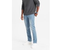 Pánské džínové kalhoty STRAIGHT LEG světle modré Světle modrá, M