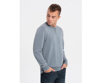 Pratelná pánská mikina s ozdobným prošitím V3 OM-SSDS-0131 světle modrá Světle modrá, S