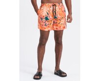 Pánské plavecké šortkyV1 OM-SRBS-0140 oranžové Oranžová, S