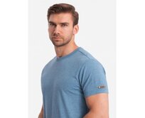 Pánské celopotištěné tričko s barevnými písmeny modré Modrá, S