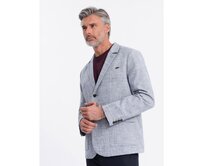 Pánské sako REGULAR světle modré Modrá, S