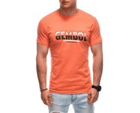 Pánské tričko s potiskem S1921 oranžová Oranžová, XXL