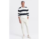 Pánské tepláky jogger krémové Krémová, S