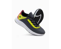 Pánské tenisky s neonovými vložkami grafitové Tmavě šedá, 40