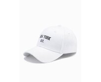 Pánská baseballová čepice H172 bílá Bílá, Univerzální