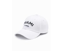 Pánská baseballová čepice H177 bílá Bílá, Univerzální