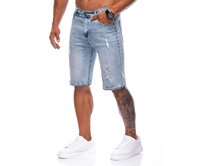 Pánské džínové krátké šortky 517W světle modré Černá, 29