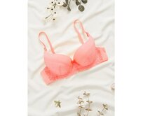 Push-up podprsenka ULR411 růžová Bílá, 34/75