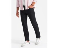 Pánské klasické džínové kalhoty REGULAR FIT - černé Černá, S