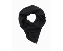 Jednobarevná pánská šála se střapci - černá Černá, Univerzální