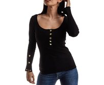 Dámská halenka LLR019 - černá Černá, S