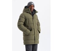 Pánská outdoorová dlouhá bunda parka - olivová V4 Olivová, S