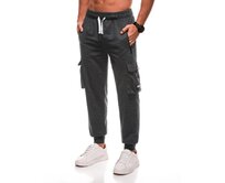 Pánské tepláky - šedé Šedá, XL/XXL