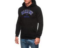 Pánská mikina s kapucí B1687 - černá Černá, XXL