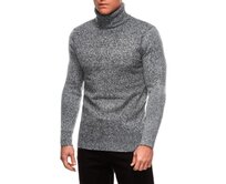 Pánská polokošile s výstřihem E247 - grafitově šedá Tmavě šedá, XXL