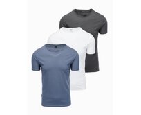 Pánské hladké tričko - mix 3-pack Z29 Modrá, S