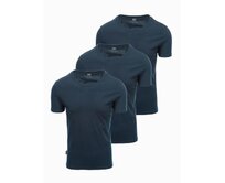 Pánské hladké tričko - mix 3-pack Z29 Námořnická modrá, S
