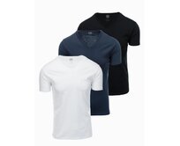 Pánské hladké tričko - mix 3-pack Z29 Bílá, S