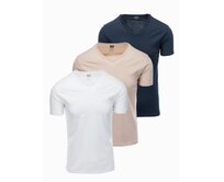 Pánské hladké tričko - mix 3-pack Z29 Bílá, S