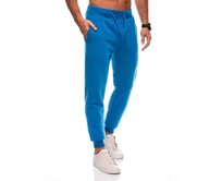 Pánské tepláky s kapsami na zip EM-PASK-0102 - grafitová V8 Modrá, L