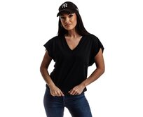 Dámské hladké tričko SLR001 - bílé Červená, M