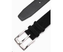 Pánský opasek - hnědý A593 Černá, L/XL, L/XL cm