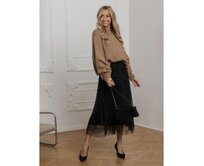 Dámská sukně GLR020 - černá Černá, Univerzální