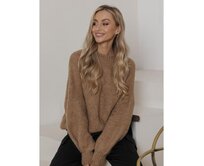 Dámský svetr ELR024 - ecru Béžová, Univerzální