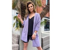 Dámský svetr ELR025 - vínový Fialová, Univerzální