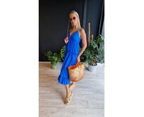 Dámské mini šaty DLR106 - růžové Modrá, S