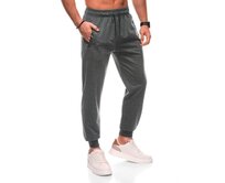 Pánské tepláky P1506 - šedé Šedá, XXL