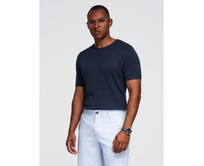 Pánská pletená košile se strukturovanou vazbou – olivová V1 OM-TSCT-0253 Černá, S