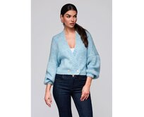 Dámský svetr LW-SWCD-0105 – světle modrý Světle modrá, Univerzální