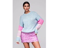 Dámský svetr LW-SWSW-0107 - světle modrý Světle modrá, Univerzální