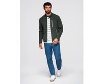 Funkční pánská přechodová bunda s kapucí – béžová V3 OM-JANP-0225 Zelená, S