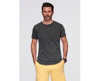 Pánské tričko s efektem vyprání – černé V1 OM-TSWT-0116 Černá, S