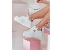 Dámské tenisky na platformě KITNOT zlaté Zlatá, 36