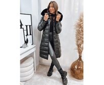 Dámská prošívaná zimní bunda FLOM černá Černá, L