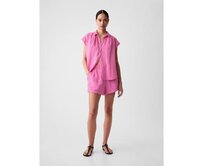 Mušelínové kraťasy Růžová, XL