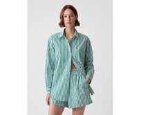 Košile z organické bavlny Zelená, L