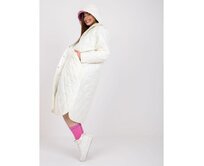 Dámská bunda dlouhá prošívaná Maule RUE PARIS ecru Ecru, S/M