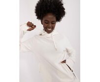 Dámská mikina s kapucí SUBLEVEL bílá Bílá, L