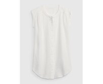 Dětská tunika bez rukávů Bílá, S