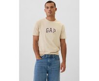 Tričko s logem Béžová, S