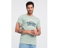 Pánské bavlněné tričko s potiskem San Francisco popelavé Šedá, S