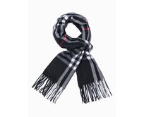 Pánská šála - černá/červená Červená, Univerzální