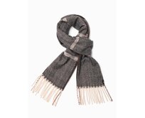 Pánská šála - hnědá/béžová Hnědá, Univerzální