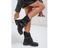 Dámské kotníkové boty, černé Černá, 40