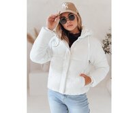 Dámská zimní bunda SNOWLIKE prošívaná s kapucí bílá Bílá, S